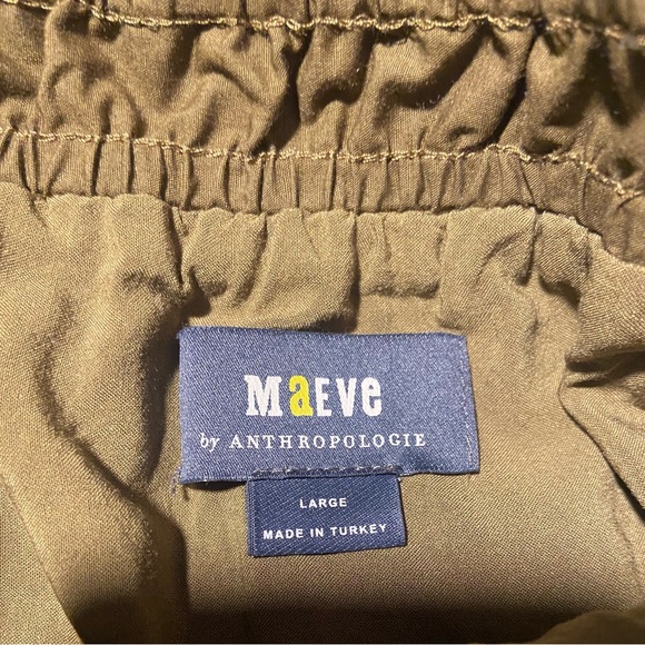 Maeve mini skirt, army green. Belted. Lined. - Picture 3 of 5